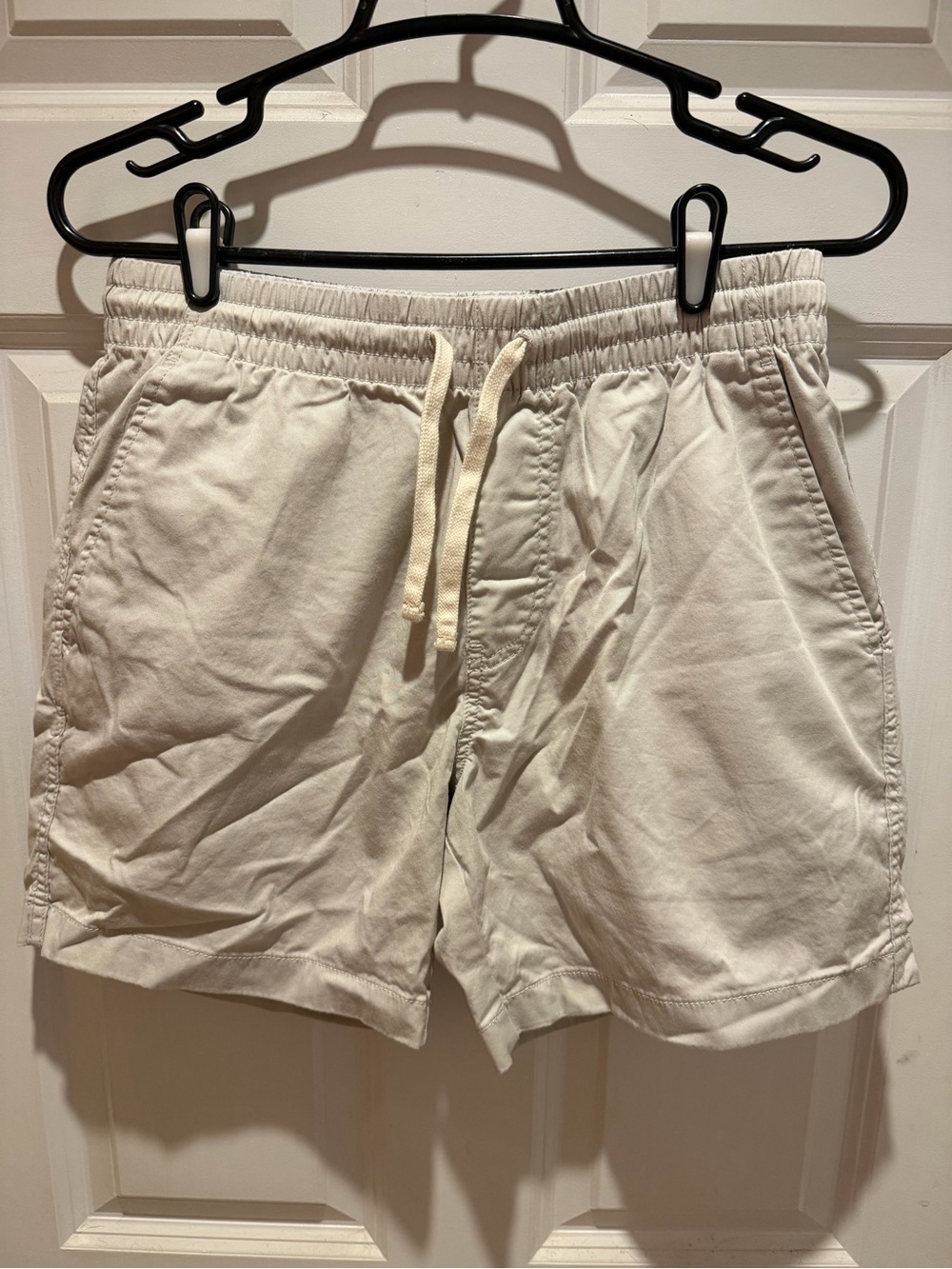 J Crew Men’s Dock Shorts Drawstring Size S Light Tan